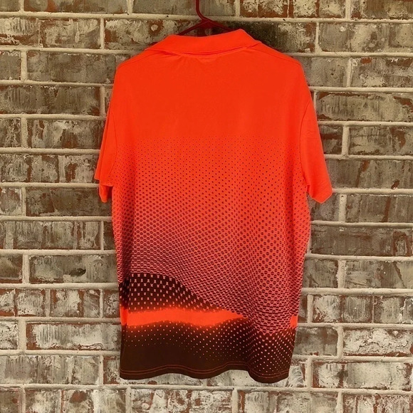 Sport-Dri Orange Black Dri Fit Polo Shirt - Picture 8 of 8